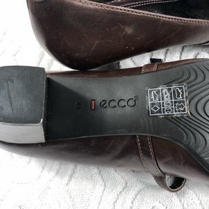 Ecco Brown Mary Janes Eur 40/9-10 HUGE comfort!